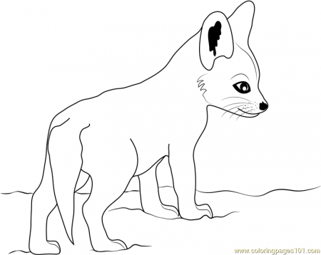 Cute Baby Fox Coloring Page for Kids - Free Fox Printable Coloring Pages  Online for Kids - ColoringPages101.com | Coloring Pages for Kids
