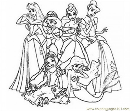 Disney Princess Coloring 1 Coloring Page for Kids - Free Disney Princess  Printable Coloring Pages Online for Kids - ColoringPages101.com | Coloring  Pages for Kids