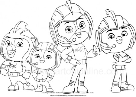 Top Wing coloring page