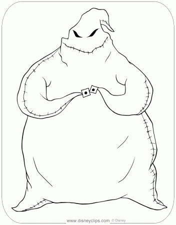 The Nightmare Before Christmas Coloring Pages (2) | Disneyclips.com