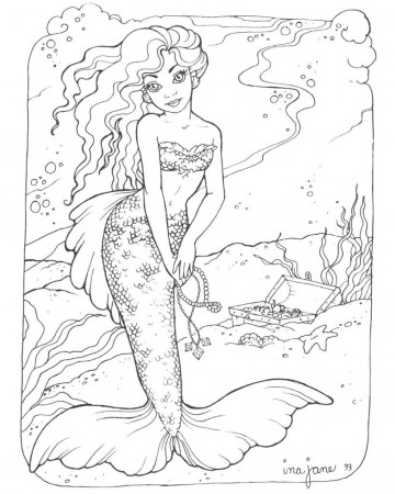 Coloring Pages: Mermaid Coloring Pages Printable Free Coloring ...