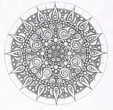 Mandala For Adults - Coloring Pages for Kids and for Adults