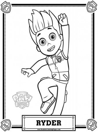 Paw Patrol Coloring Pages Printable for Pinterest
