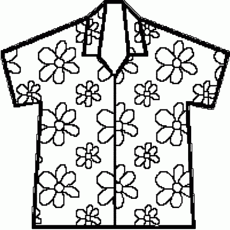 Hawaiian Shirts Coloring Pages - High Quality Coloring Pages