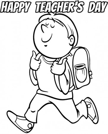 Happy Teacher's Day coloring page - Topcoloringpages.net