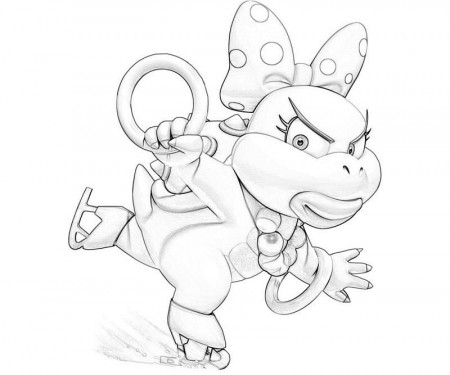 Wendy O Koopa Cute | Coloring pages, Cute coloring pages, Free coloring  pages