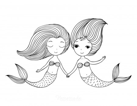 10 Best Mermaid Coloring Pages for Kids - Motherly