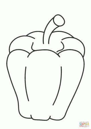 Sweet Pepper coloring page | Free Printable Coloring Pages