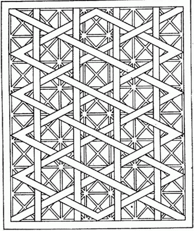 Geometric Coloring Sheet - Coloring Pages for Kids and for Adults