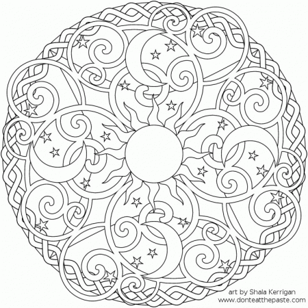 Abstract coloring pages to download and print for free