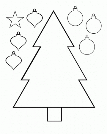 Christmas Tree Cutout Template