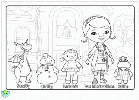 Doc Mc Stuffins Coloring Pages- DinoKids.org