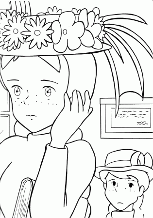 Ann of Green Gables Coloring Page