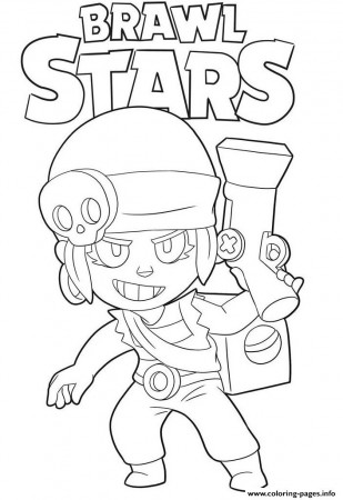 Penny Brawl Stars Coloring Pages Printable
