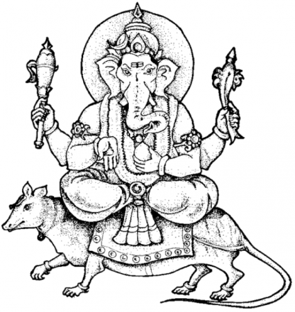 Ganesha Coloring Pages
