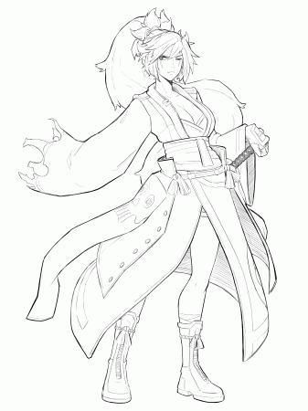 baiken redesign - [I tried mixing her XX and Strive design together) :  r/Guiltygear