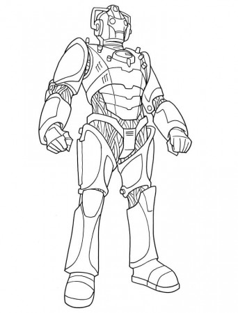 Cybermen from Doctor Who Coloring Page - Free Printable Coloring Pages for  Kids
