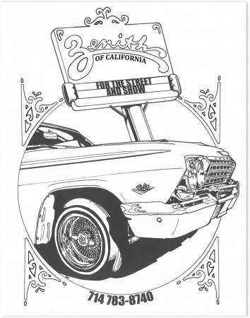 Urban Media Lowrider Coloring - Books at Stylefile
