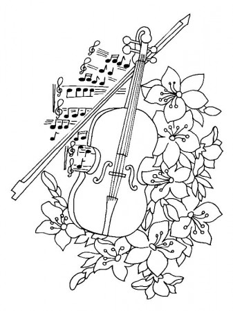 Music Coloring Pages - Music and Dance Classes