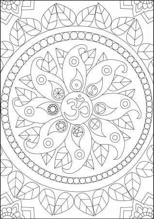 Peace symbols - Anti stress Adult Coloring Pages