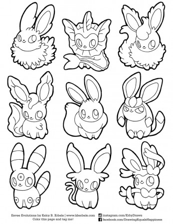 Pokemon Sylveon Coloring Pages