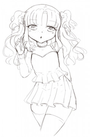 i love to sketch cute soft anime girls ...