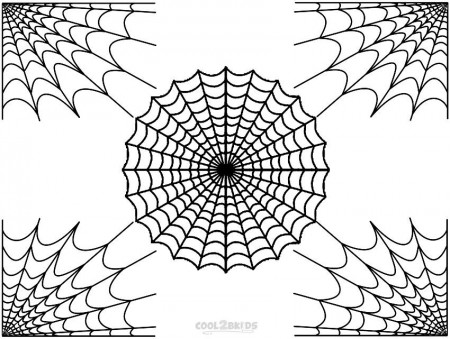 Printable Spider Web Coloring Pages For ...