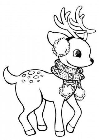 Free Printable Reindeer Coloring Pages | Christmas coloring sheets, Deer  coloring pages, Christmas drawing