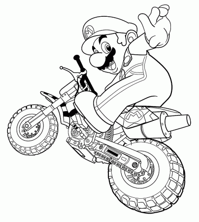 Dirt Bike Coloring Pages Printable for Free Download