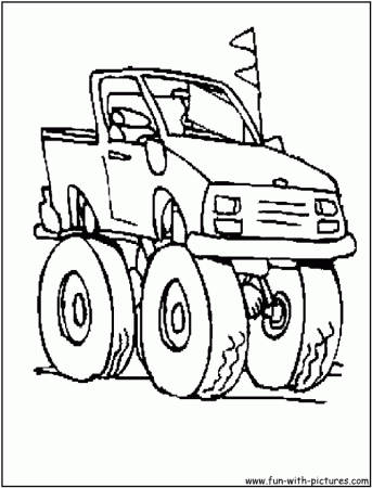 Monster Truck Printable Coloring Pages Grave Digger Monster 230256 