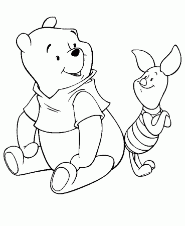 Drawing Piglet and Pooh Coloring ~ Child Coloring
