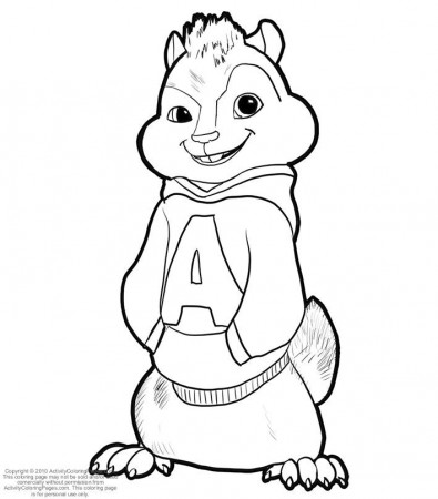 Alvin And The Chipmunks Coloring B