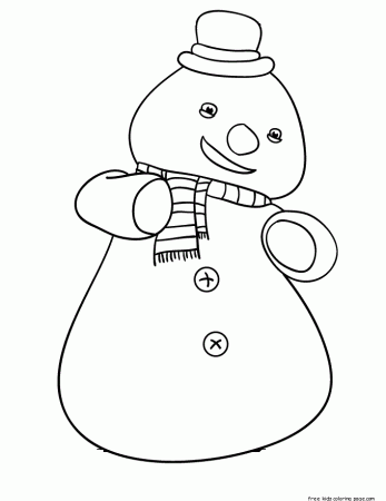 Printable Chilly The Snowman Doc Mcstuffins Coloring Pages
