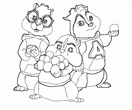 Alvin And The Chipmunks 2 Coloring Pages/page/147 | Printable 