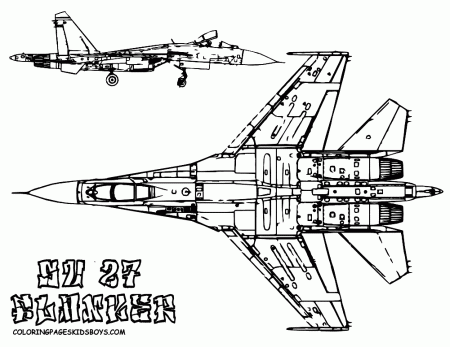 Military Airplane Coloring | Fighter Jets | Free | Military 