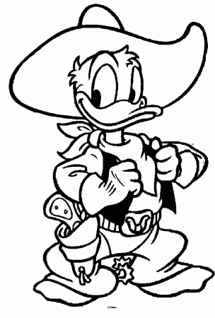 Cowboy Donald Coloring Pages : New Coloring Pages