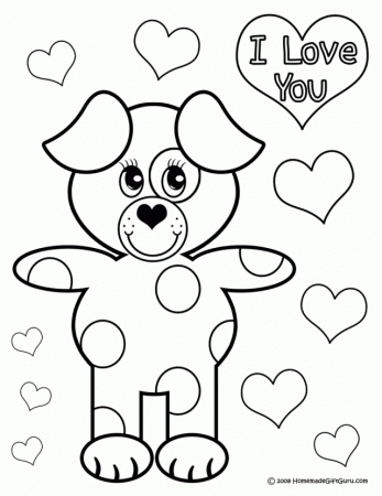 Printable Puppy Coloring Pages Printable Cute Puppy Coloring 