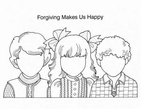 Forgiveness Coloring Pages For Kids