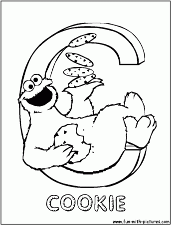 Cookie Coloring Pages To Print Pin Printable Alphabet Letters 
