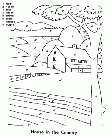 Color By Number Coloring Pages