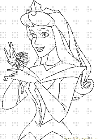 Cartoons disney princess coloring pages
