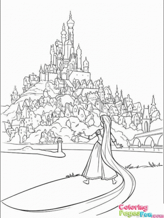 Tangled Rapunzel Coloring Pages 36 | Free Printable Coloring Pages 
