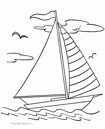 Printable coloring pages of boats | Coloring Pages