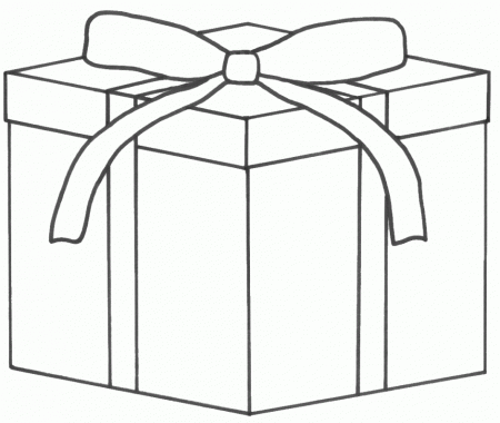 Christmas Present Coloring Pages Kids Fargelegging For Barn 146878 