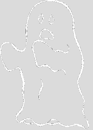The Ghost Was Confusion Coloring Pages - Ghost Cartoon Cartoon 