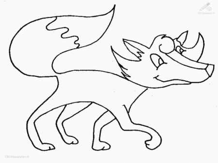 Fox Coloring Pages Kindergarten : Printable Coloring Sheet ~ Anbu 