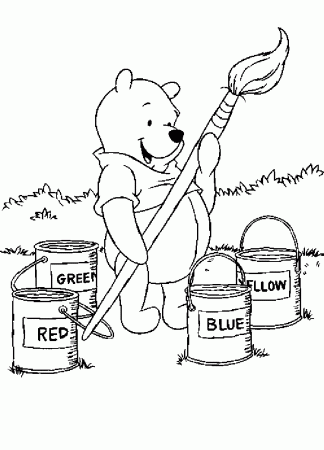 Winne the Pooh | Free coloring pages