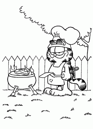 Garfield Coloring Pages