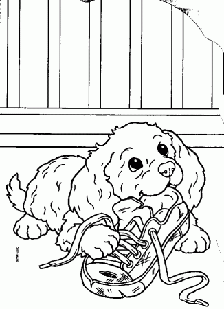 Free Coloring Pages Of Puppies 87 | Free Printable Coloring Pages