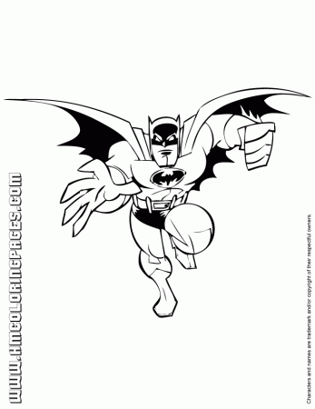 Dc Comics Superhero Batman And Superman Coloring Page